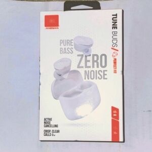 Brand New: JBL Tune Buds - True Wireless Noise Cancelling Earbuds (White)